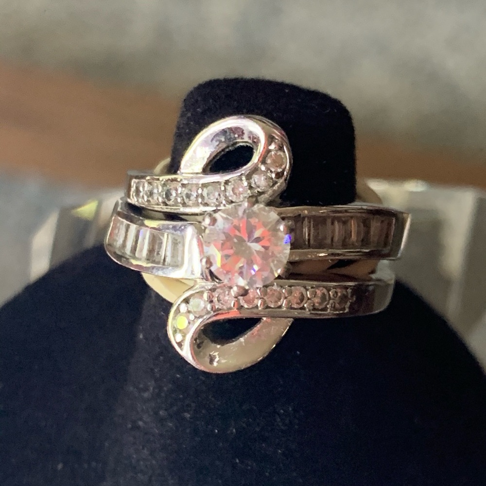Beautiful wedding and engagement ring.
